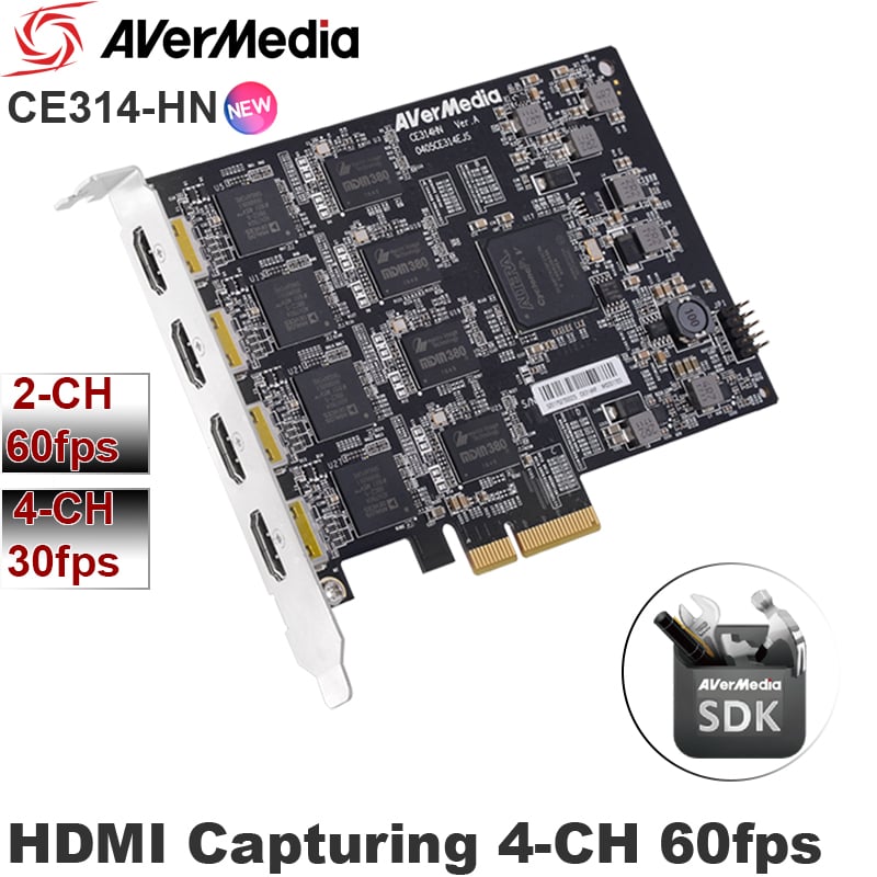 car ghi hinh hd 4 kenh dau vao avermedia ce314-hn