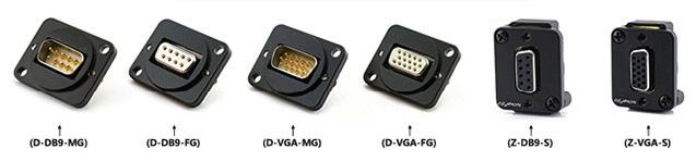 Đầu nhân RS232 DB9, đầu nhân VGA DB15 âm tường Coraon