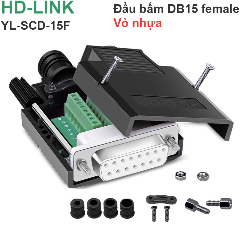 dau bam cap db15 2 hang hd-link