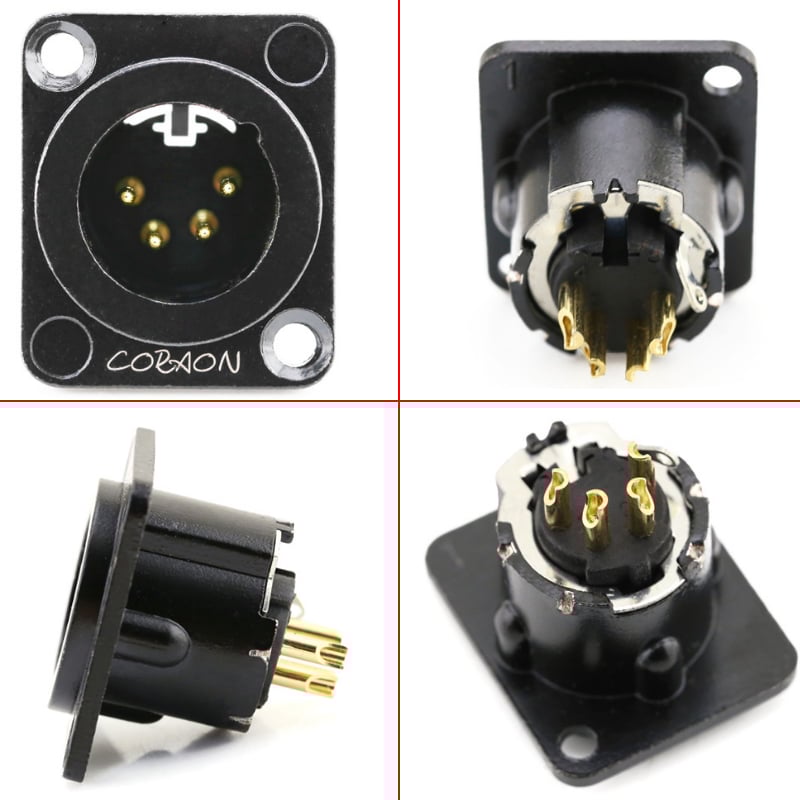 dau han jack xlr 4pin coraon Z-NC4MD-LX-B