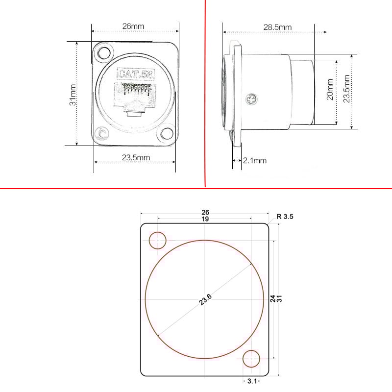 nhan mang rj45 cat5 coraon Z-RJ45