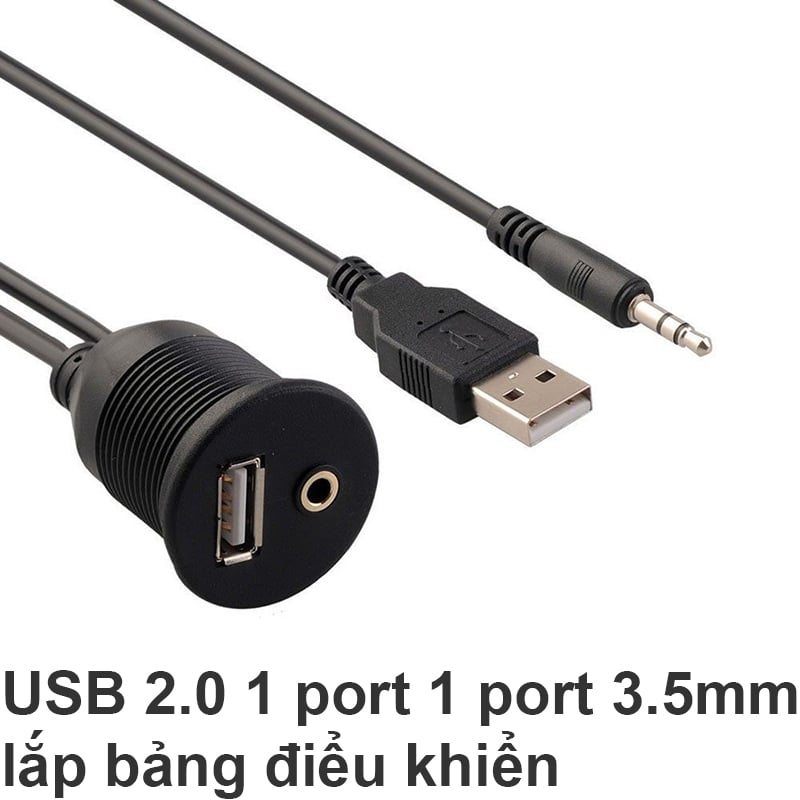 cap usb 2.0 + audio 3.5mm noi dai co bat vit