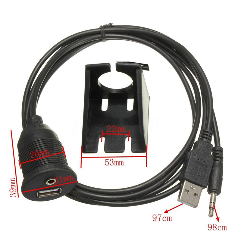 cap usb 2.0 + audio 3.5mm noi dai co bat vit