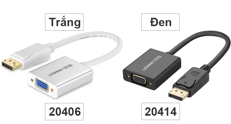 cap display port sang vga ugreen