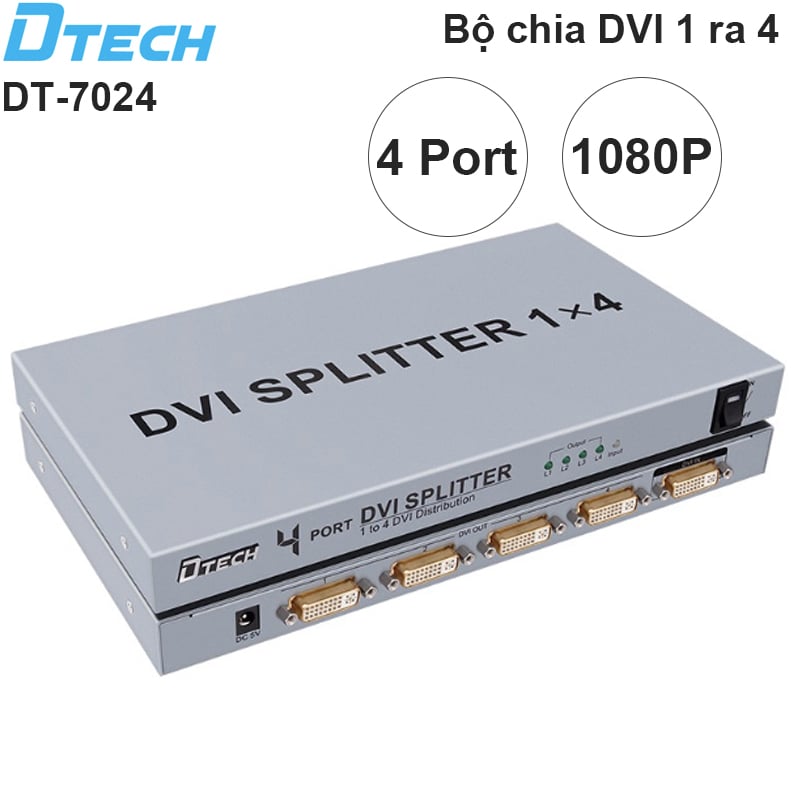 bo chia dvi 1 ra 4 dtech dt-7024