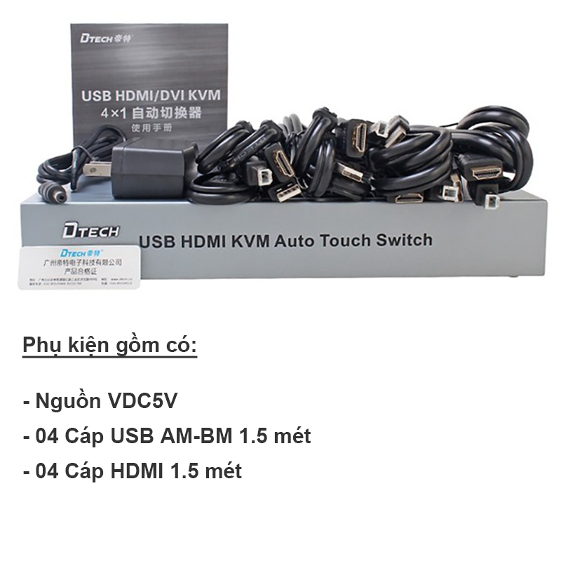 bo kvm 4 cong dtech dt-8141