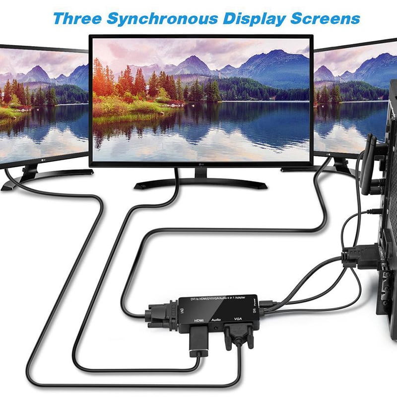 DVI ra hdmi vga dvi audio cabledeconn