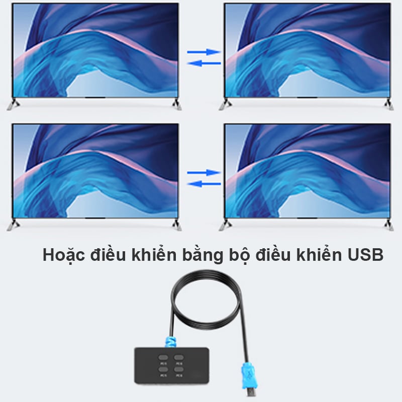 hdmi kvm switch 4 port mt-viki mt-hk401