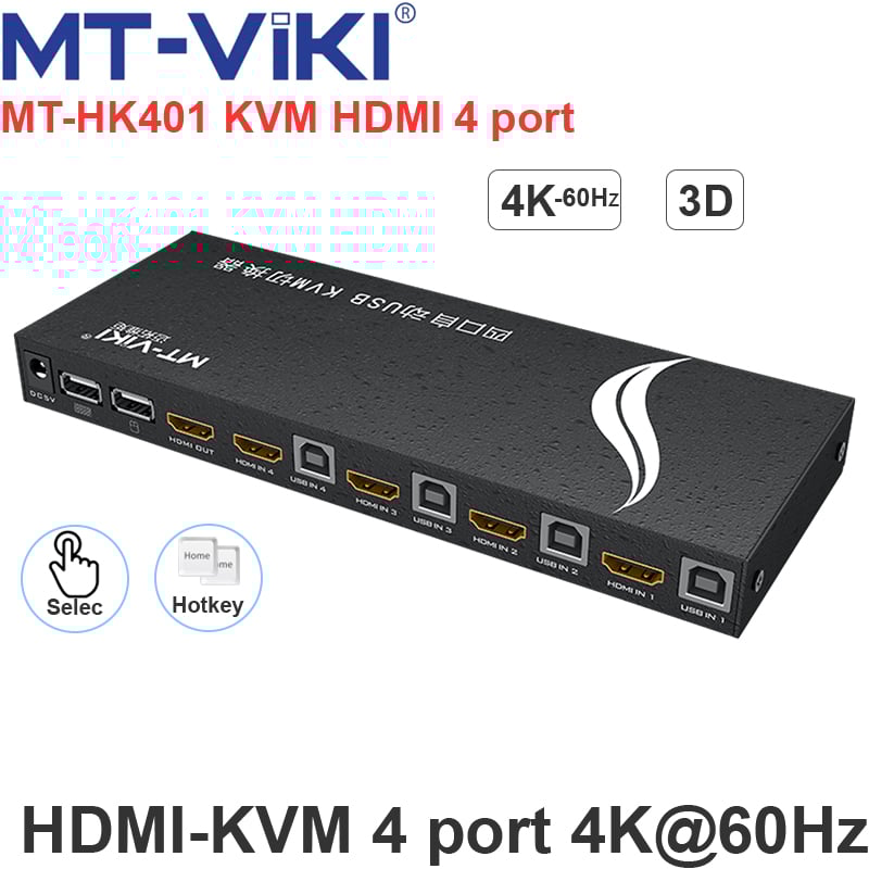 hdmi kvm switch 4 port mt-viki mt-hk201