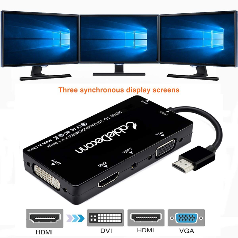 hdmi ra hdmi vga dvi audio 3.5mm cabledeconn