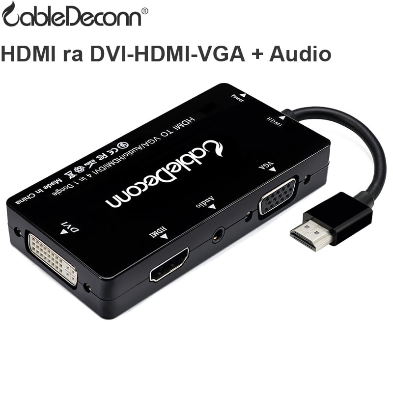 hdmi ra hdmi vga dvi audio 3.5mm cabledeconn