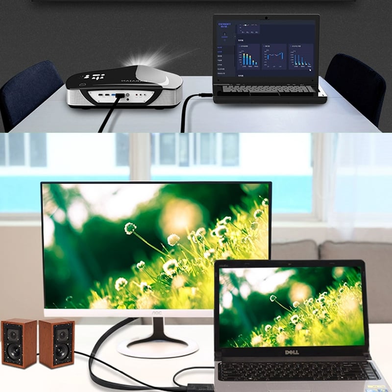 hdmi to vga + audio 2 met 3 met 5 met