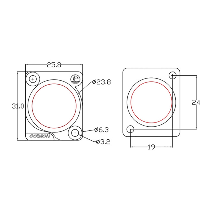 dau han jack 6.5mm mono female coraon