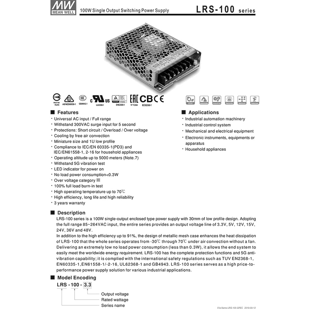 nguon led to ong meanwell lrs-100-24 24v-4.5a 108w