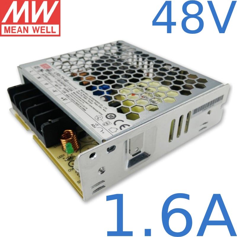 Nguồn DC LED 48V 1.6A 75W Meanwell LRS-75-48 Đài Loan