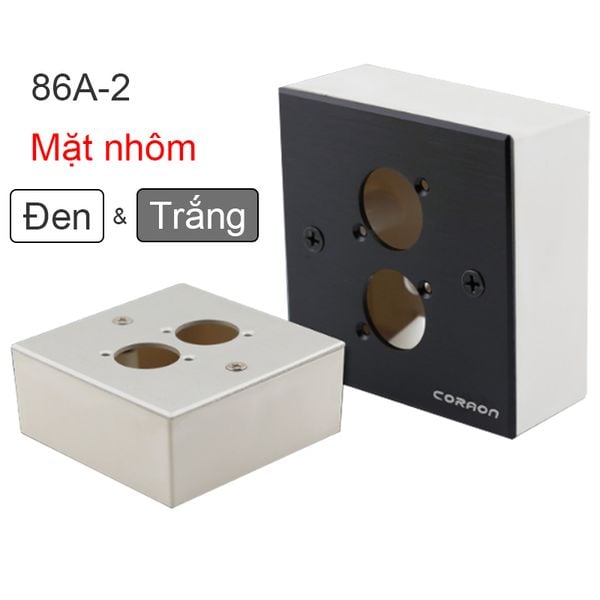 Đế nhựa vuông âm tường cho nhân mặt Coraon 86MH - Phụ Kiện Điện Tử Việt Nam
