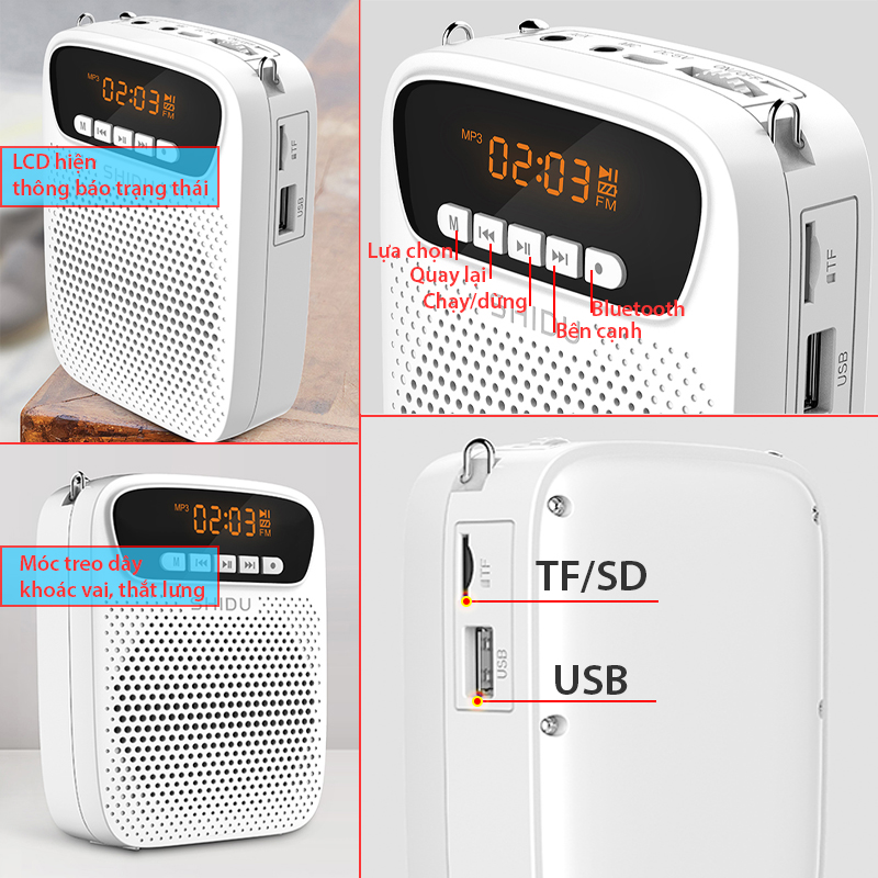 loa tro giang co day shidu sd-s278