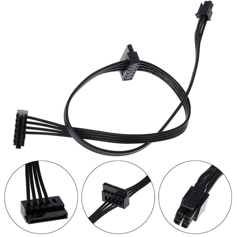 4pin mini to 2 sata