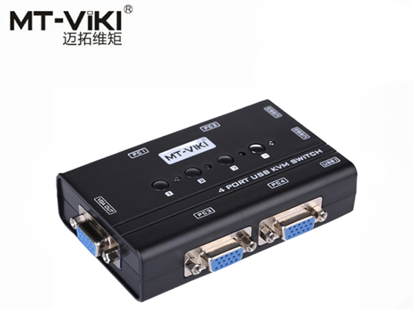 Auto KVM Switch VGA USB 4 port -chuyển mạch 4 CPU ra 1 màn hình VGA kèm cáp MT-VIKI MT-460KL - Phụ Kiện Điện Tử Việt Nam