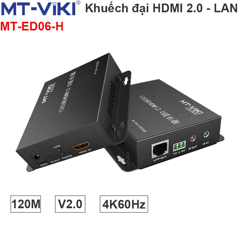 bo khuech dai hdmi 2.0 qua day mang mt-viki mt-ed06-h