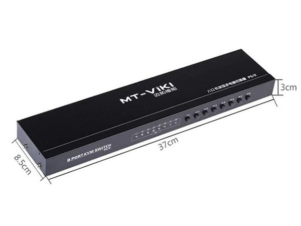 KVM switch 8 cổng - Bộ chuyển mạch 8 CPU ra 1 màn hình KVM PS2 kèm cáp MT-VIKI MT-8A-L - Phụ Kiện Điện Tử Việt Nam