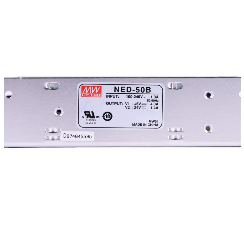 Nguồn DC LED 2 trong 1 24V 5V Meanwell NED-50B Đài Loan