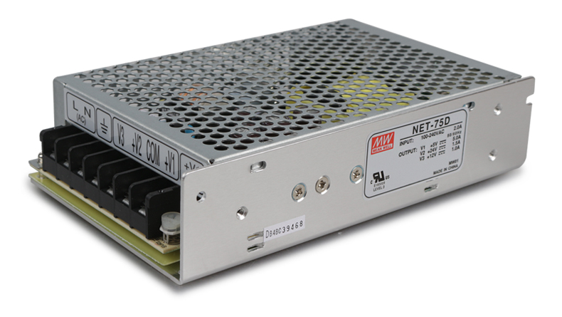 Nguồn DC LED 3 trong 1 24V 12V 5V Meanwell NET-75D Đài Loan