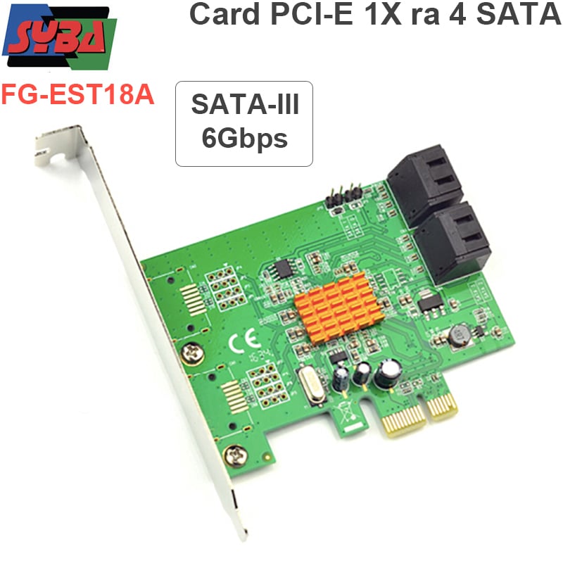 card pci-e 1x ra 4 sata syba
