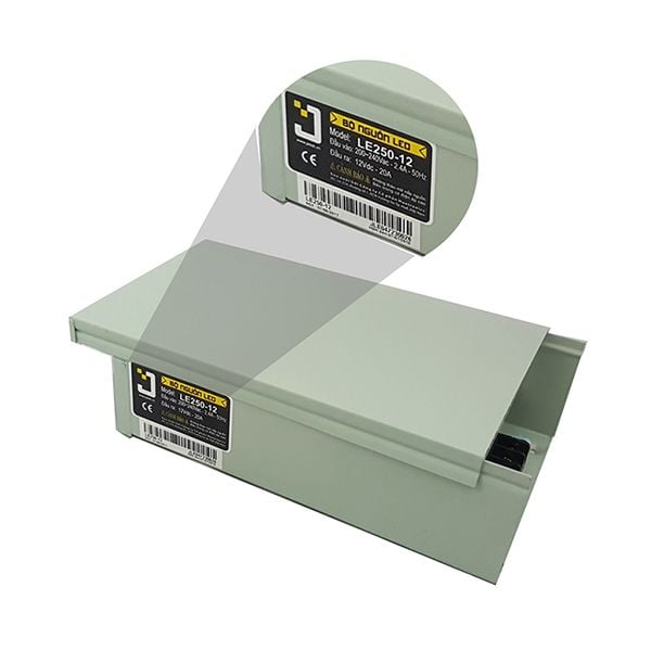 Nguồn tổng 12V-20A ngoài trời | Nguồn 12V chống nước JETEK LE250-12 - Phụ Kiện Điện Tử Việt Nam