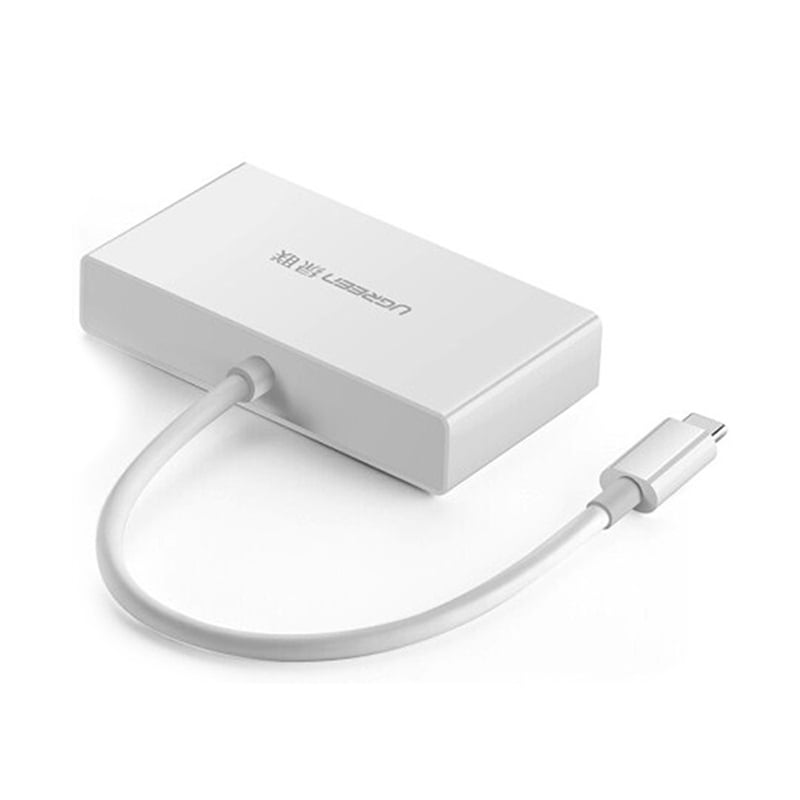 usb-c to 3 usb 3.0 1 lan rj45 ugreen