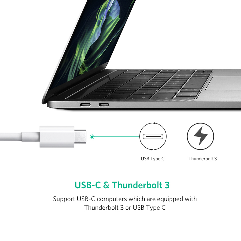 usb-c to 3 usb 3.0 1 lan rj45 ugreen