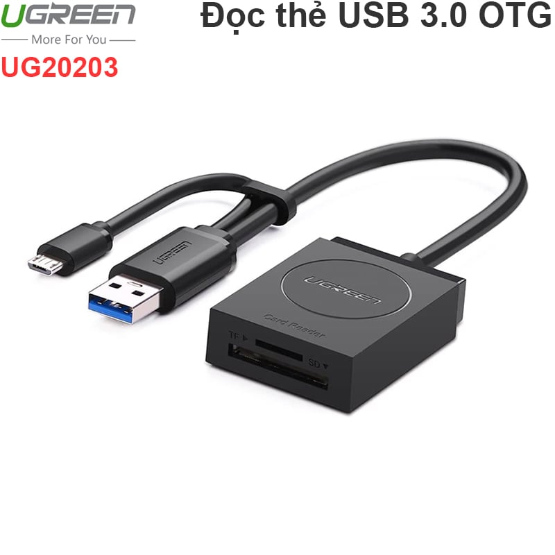 dau doc the nho usb 3.0 micro usb otg ugreen 20203