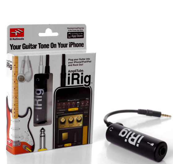 cáp irig AmpliTube kết nối đàn Guitar với điện thoại iphone