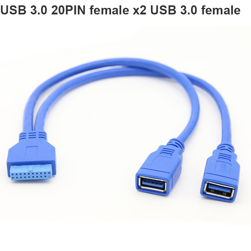 Cáp USB 3.0 20 Pin female ra 2 USB 3.0 female - Phụ Kiện Điện Tử Việt Nam