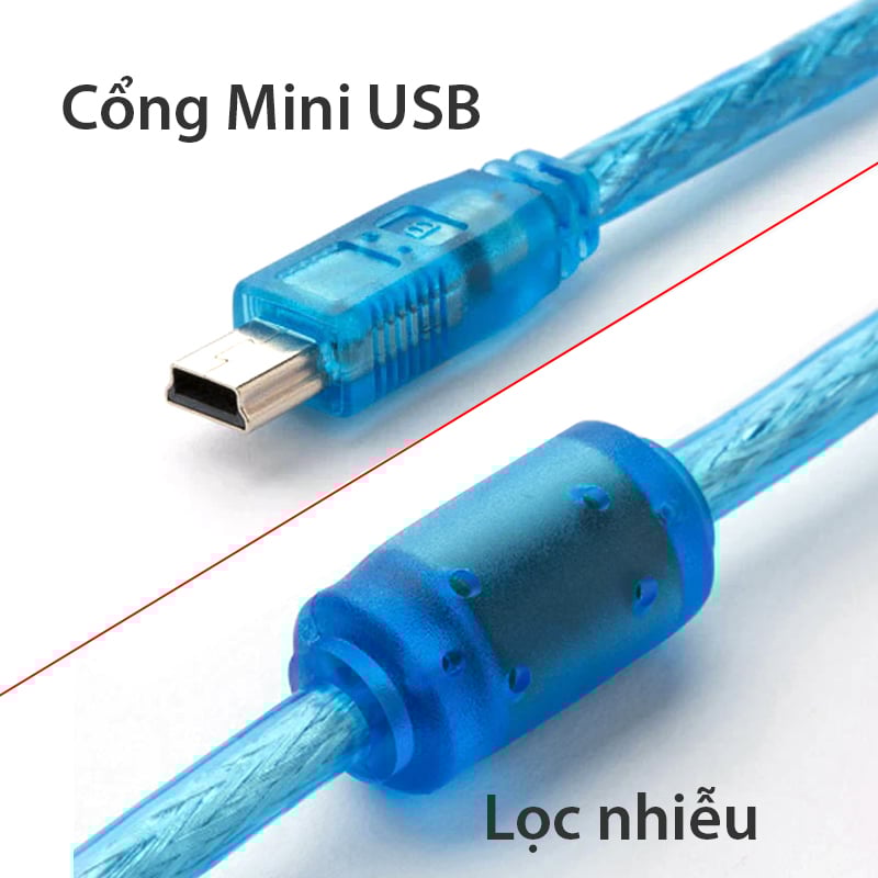 cap lap trinh usb am sang mini usb cho Mitsubishi Q06UDEH / Q03UDE / Q06UDEH / Q03UDE