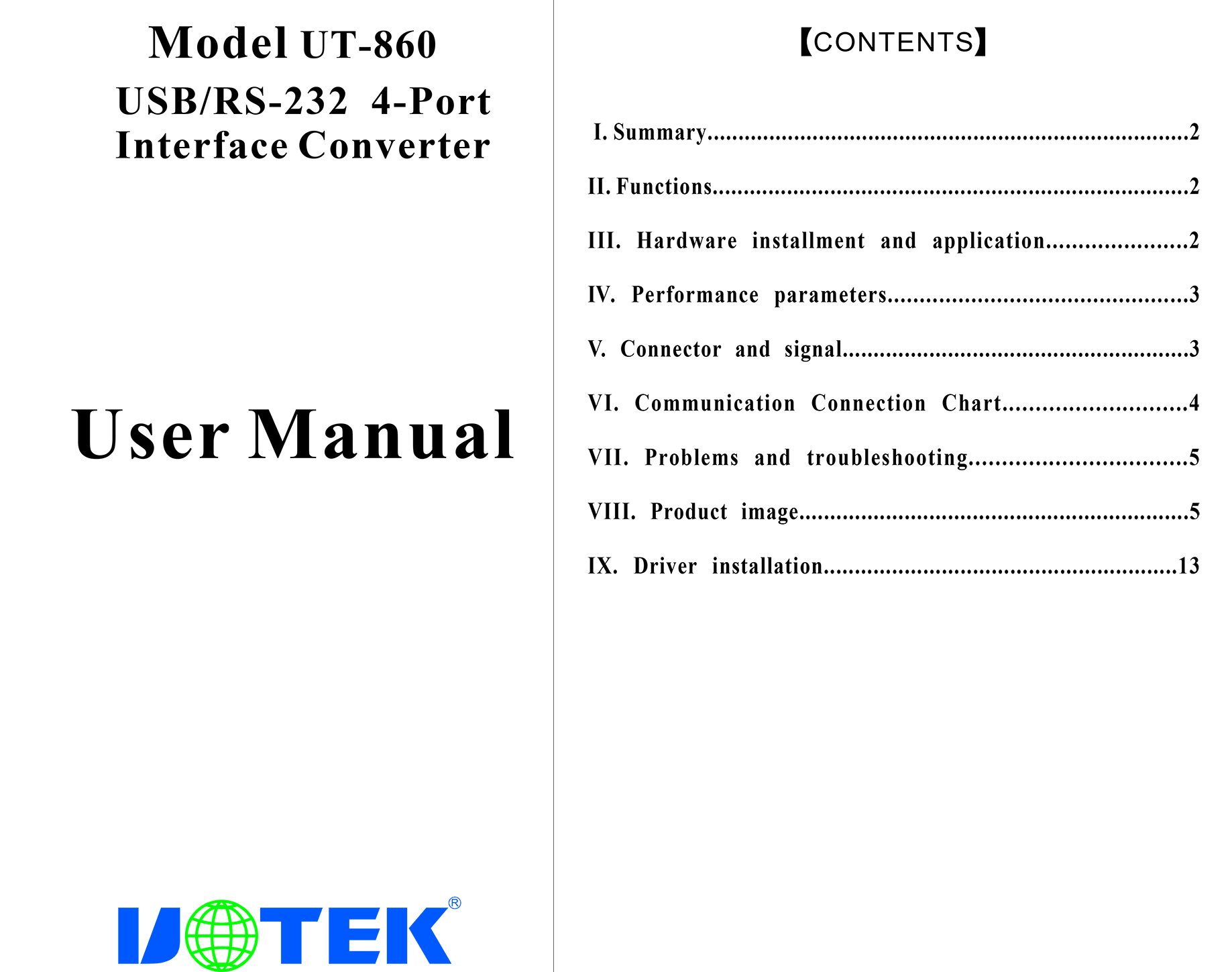 utek ut-860