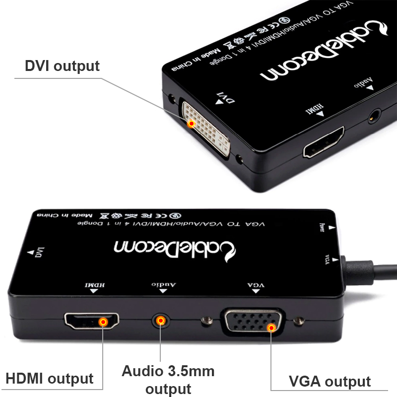 vga sang hdmi dvi vga audio cabledeconn